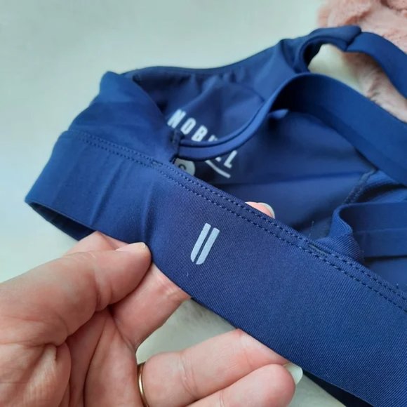 NoBull Pace Sports Bra Cross Back No Bull Training Workout Lounge Small Blue - Picture 8 of 13